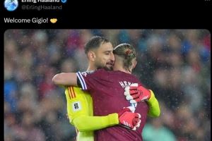 重磅新援加盟！哈兰德社媒晒同多纳鲁马相拥合照：欢迎，吉吉奥！