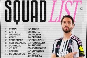 尤文客战科莫大名单：弗拉霍维奇领衔锋线，伊尔迪兹戴维在列