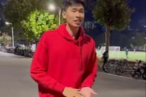 邹阳晒视频：在五道口体校如何优雅地贴秋膘 回京备战全运会日常